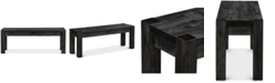 Furniture Avondale Graphite Bench, Created for Macy's